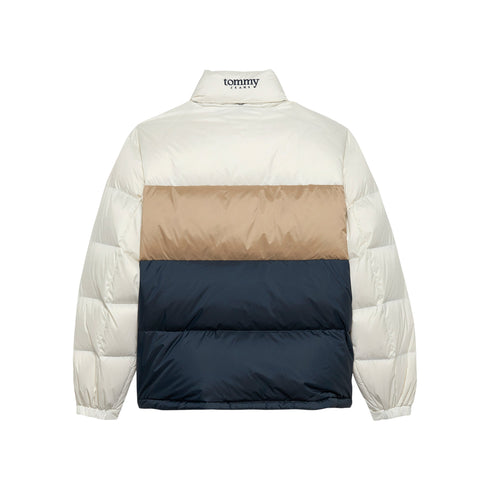 Piumino Uomo Alaska Down Puffer, con collo alto ed inserti a contrasto